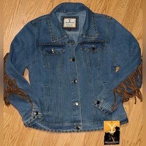 Women’s Yellowstone Jean Jacket with Frills